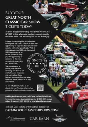 Book your tickets for the Great North Classic Car Show 2021